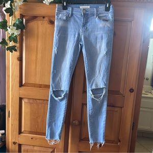 PACSUN MEDIUM BLUE ANKLE SUPER STRETCH JEGGNGS, SZ 24